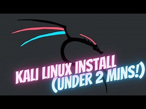 Kali Linux install VMware (in under 2 mins!) - 2022