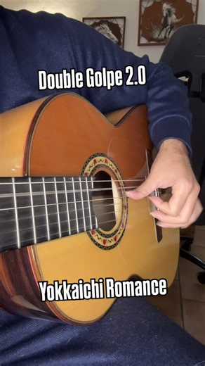 LucasGitanoFamily on Instagram: "Double golpe 2.0 yokkaichi romance tuto acoustic pattern strumming fingerstyle Spanish guitar #tuto #tutotial #easy #begginer"