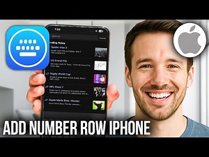 How To Add Number Rows Above Alphabets in Keyboard on iPhone