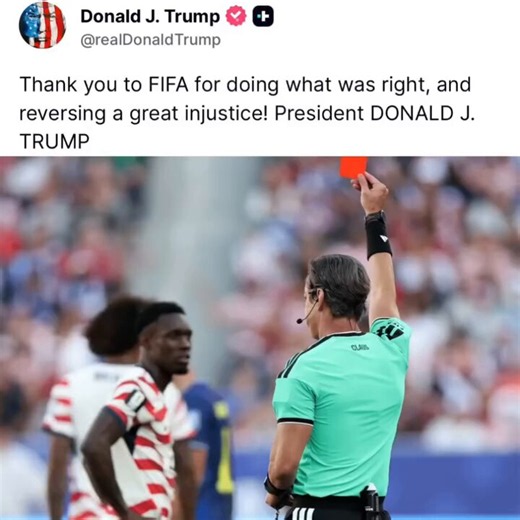 This all started with this bizarre FIFA peace award Infantino gave Trump. It continued with the harassment of team members and staff and even referees from countries that the US doesn’t like. It became obvious with the cruel discrimination against the Iranian team that most of these people said nothing about. Now it has reached this vile peak. You should’ve seen it coming. The Trump administration has turned the World Cup into a farce. But it didn’t begin with this red card reversal.