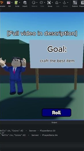 I’m Making a Roblox RNG game that has challenges in them #programming #roblox#scripting#robloxstudio