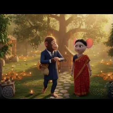 Monkey and the Mother | | 3D Animation Tamil #viralshort #love 🐒 🦢