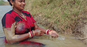 Amazing Village Women Catching Giant Fish with Whole Chicken #fishing #viralreels #viral | Village Women fishing Channel