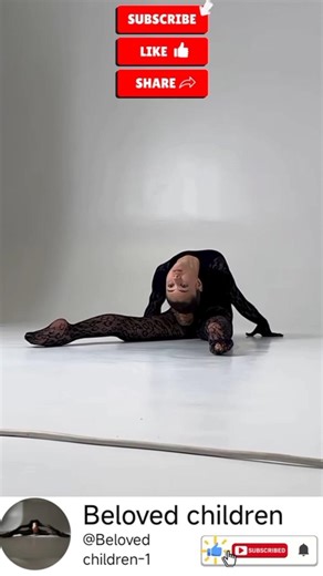 Model poses for photoshootRhythmic gymnastics. Model