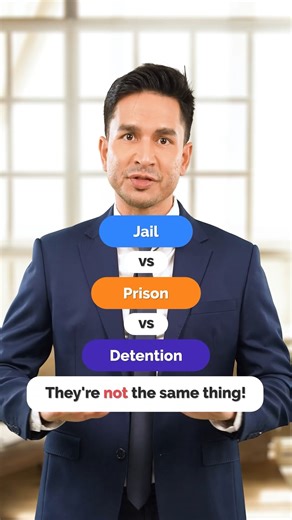 Jail, prison and detention. Are they the same? . . . Learn #businessenglish with #fluentjoy. #englishlesson #englishfun #aprenderingles #inglesfacil #apprendrelanglais #aprenderingles #英語学習 #เรียนภาษาอังกฤษ #hoctienganh | FluentJoy