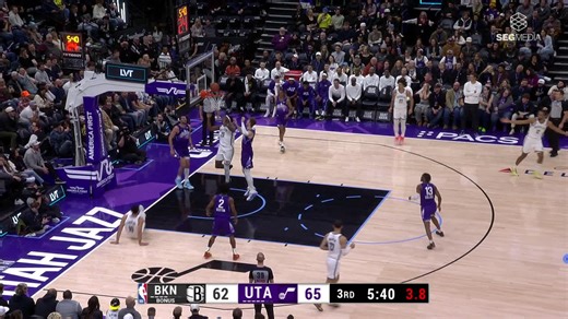 Ben Simmons drives and scores the layup