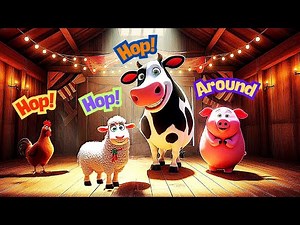 “Farmyard Dance Party! Move Along with the Farm Animals” Toddlers | Preschoolers | Nursery Rhyme