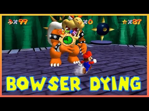 Bowser dying + Super Mario 64 Ending Render 96 Mod