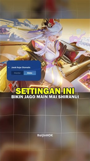 INSANE! These control settings will make you a pro at Mai Shiranui #hok #honorofkings #hokstudio