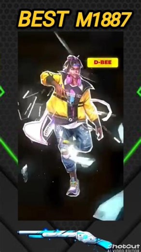 M1887 Shotgun Guide:🔥 Trick and Character Skill You Need!" 👑 #shorts #freefire