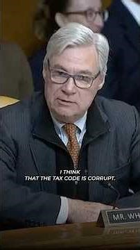 🔥 Sen. Whitehouse goes OFF on wealthy tax cheats who use untaxed income to buy political influence.