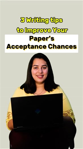 3 Writing Tips to Instantly Improve Your Paper’s Acceptance Chances 🚀” Your writing style decides if your paper gets accepted or rejected — even before peer review! Here are 3 proven academic writing tips that top researchers swear by. Apply these today & watch your research quality transform. ✍️ 📌 Save this reel for your next paper draft — it’s your mini acceptance checklist! [ Academic writing tips , Paper acceptance tips , Improve paper quality , Research writing strategies , Scholarly writ
