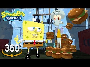 Spongebob Squarepants! - 360° You Like Krabby Patties? - (The First 3D VR Game Experience!)