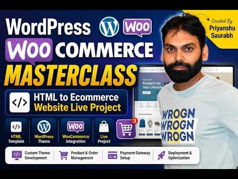 WordPress WooCommerce Course Introduction Complete Ecommerce Website Live Project