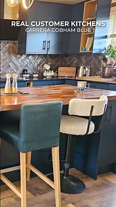 Carrera Matt Cobham Blue Modern Kitchen - 4333 - DIY Kitchens