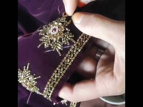 آموزش موره دوزیAfghani troditional dress design