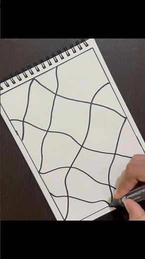 Easy Black & White Doodle Art for Beginners | Abstract Drawing Pattern