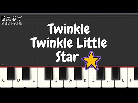 Twinkle Twinkle Little Star - Easy Piano Tutorial For Beginner - 1 Hand