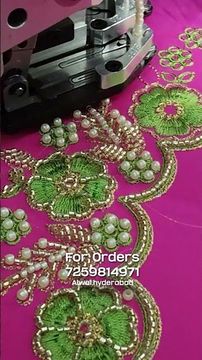 Beautiful Embroidery Showing on Machine | Satisfying Work