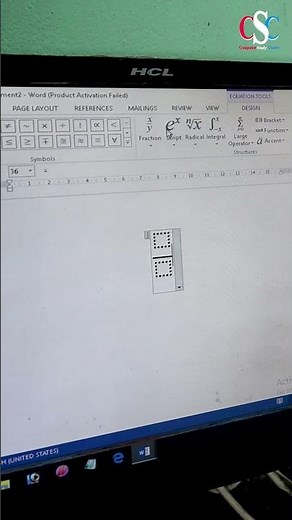 Equation in MS Word | हिंदी में | By CSC IT Class Garkha