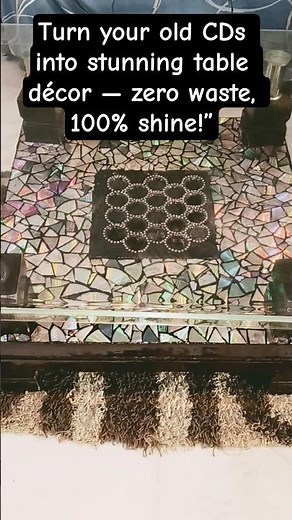 DIY Table Decor with Old CDs | Recycle CDs & DVDs into Stunning Home Decoration