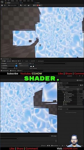 Switching Materials in Real-Time! #shorts