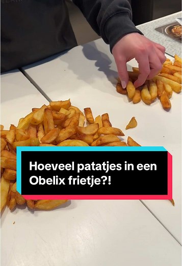 De grote vraag: Aantal patatjes in Obelix frietje