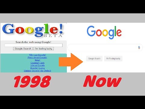 Evolution of Google Homepage - From 1998 to Now