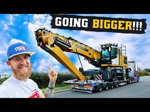 MOVING BIG LIEBHERR LH40 TO SCOTLAND 🏴󠁧󠁢󠁳󠁣󠁴󠁿