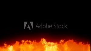 Fire animation. Fire on a transparent background. Alpha channel. Stock Video