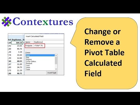 Change an Excel Pivot Table Calculated Field Formula