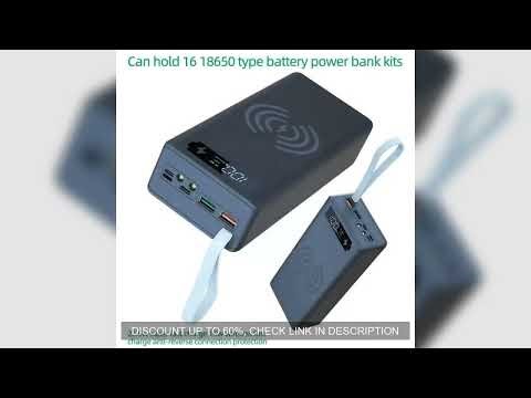 16*18650 Battery Holder Storage Box Power Bank Case DIY 18650 Kit Phone Powerbank Battery Charger Mo