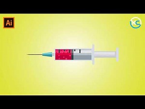 How to Draw Syringe(Injection) in Adobe Illustrator.