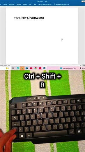 Computer 💻 Shortcut key for Decorate Text in Ms Word 2026 #shorts