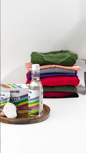 Fix Color Bleeding Easily with Kadam DyFix, Cut, Pour, Soak & Lock Colors for Long-Lasting Clothes.