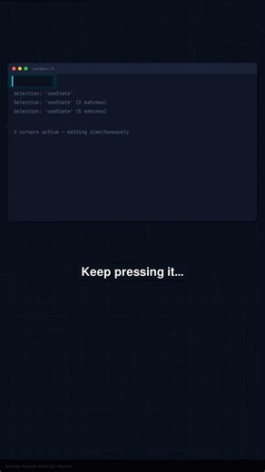 Stop editing like this… VS Code trick #Shorts