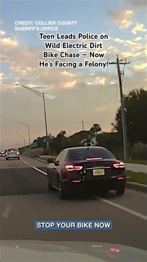 Teen Leads Police on Wild Electric Dirt Bike Chase! Video Credit: Collier County Sheriff’s Office