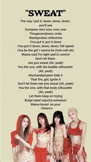 Sweat 💦 Kiss Of Life Song Lyrics #shorts #sweat #kissoflife #lyrics #songlyrics #viralsong #viral