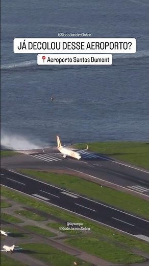 Decolagem Aeroporto Santos Dumont Rio de Janeiro ✈️