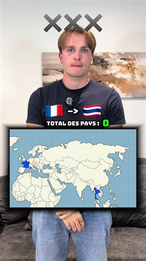 France - Thaïlande en me fermant des frontières ?! 🤯🔥 #culturegenerale #apprendresurtiktok #geographie #pays
