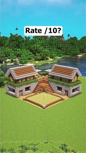 how to build modern duo house in minecraft #shorts