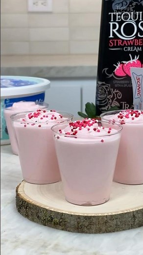 Tequila Rose Pudding Shots