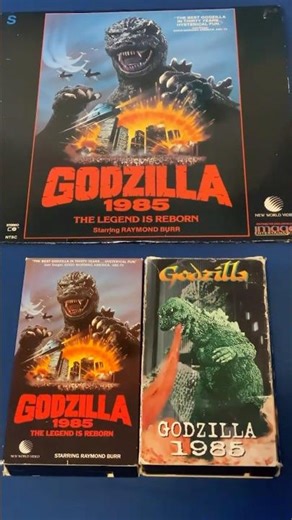 Godzilla 1985 Turns 40. #godzilla #kaiju #godzilla1985 #godzilla85 #vhs #laserdisc