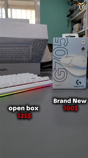 High end Logitech White gaming set available now @ tech titan, G713 TKL Wired keyboard (Blue switch) Open box 125$, G705 Wireless mouse new 100$ whatsapp 76653008 for more information, same day delivery in beirut | Tech Titan