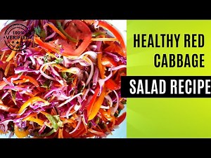 Healthy Red Cabbage Salad Recipe - This Recipe is DELICIOUS!