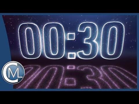 30 seconds countdown timer (LED & Stars Edition) with voice over & audio FX