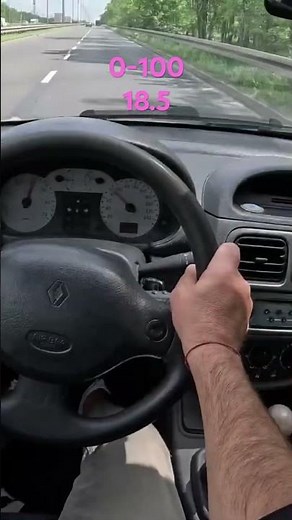 2000 Renault Clio II 1.4 16V (75 HP) | 0-100 Acceleration Test