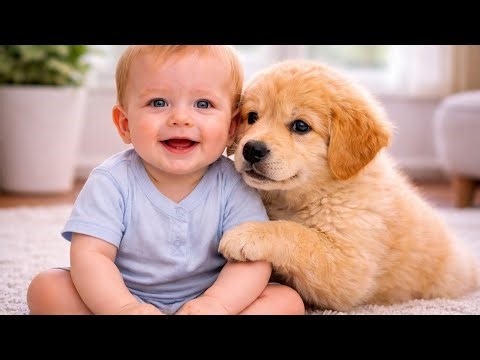 Baby & Puppy Sweetest Friendship Ever 🥺🐶