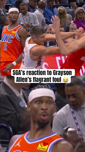 Shai's face when Allen shoved Chet 🤣