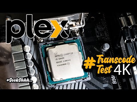 i5-10400 #PLEX UHD 630 TRANSCODE TEST #4K #INTEL #CPU #GEEKSHHH